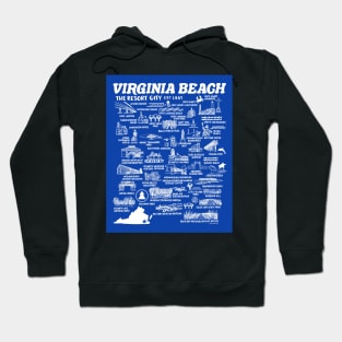 Virginia Beach Map Hoodie